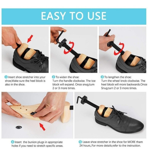 Imagen 3 de 8 de Hormas Para Zapatos Moldeador Expasor Madera T- Grande