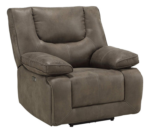 Acme Harumi Reclinable Power Motion - Cuero Gris - Aire