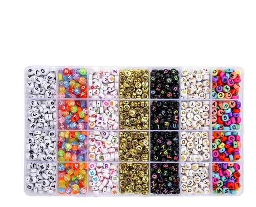 Kit De Cuentas De Pulseras Cuentas De Letras Para Pulseras K