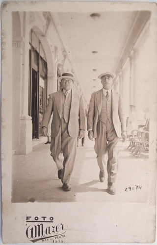 Fotografía Rambla Mar Del Plata 1929 Foto Mazer Antigua