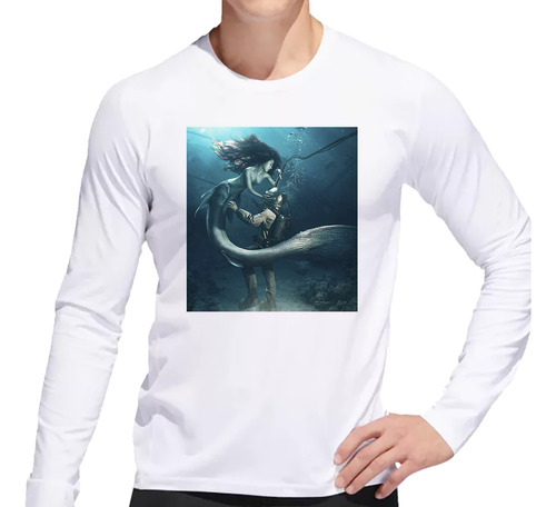 Remera Hombre Ml Sirena Asesina   Profundidad