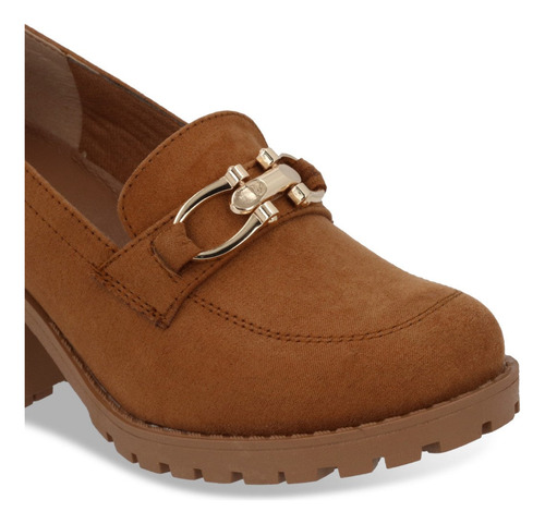 Mocasin Casual Pv92553 Transpirable Liso Claro Cadena