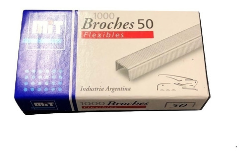 Broches Mit Para Abrochadora N°50 Caja X1000 Unidades