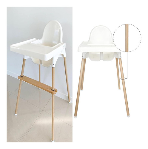 Envolturas De Piernas Decorativas De Alta Silla, 4 Pcs Bambú