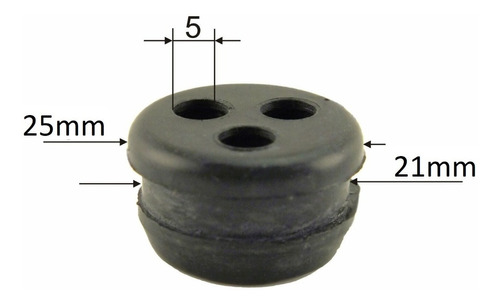 Buje Goma Tanque Nafta Combustible 3 Agujeros Varios Modelos