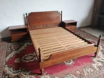 Comprar Juego De Dormitorio Luis Xvi Cama 2 Plazas Par Mesas De Luz