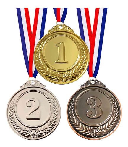 Jauisus 3 Medallas De Oro Y Plata De Bronce Para El Primer L