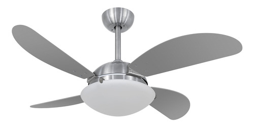 Ventilador De Teto Volare Escovado Fly Titânio Luxo 220v Diâmetro 103 Cm Material Das Pás Mdf Quantidade De Pás 4