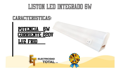 Imagen 2 de 10 de Listón Bajo Mesada Alacena 6w 30 Cm C/tecla Luz Fría/ Cálida