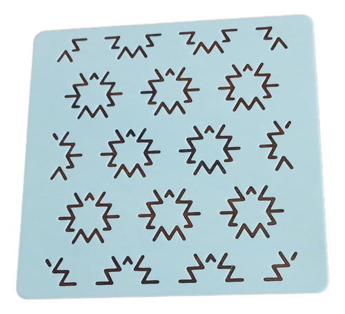 Kit De Plantillas Sashiko X 12 Unidades Para Bordado Blanco
