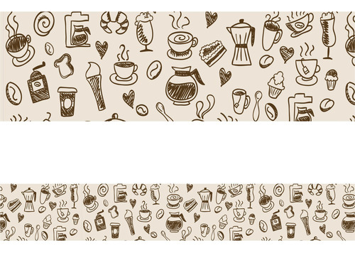 Imagem 2 de 2 de Border Faixa Decorativa Cafeteria Doces Salgado Autocolante