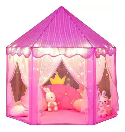 Tienda De Campaña Princess Castle Para Niña Con Luces Led De