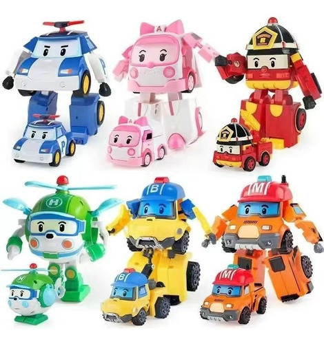 Juguetes De Coche Robocar Poli Transformation 6 En 1