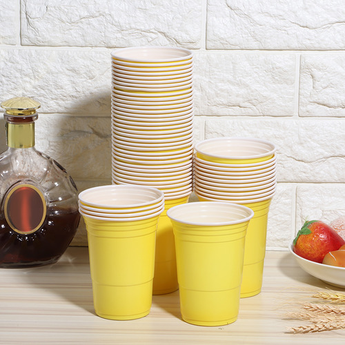 Vaso Desechable, 50 Unidades, 450 Ml, Juego De Fiesta De Plá