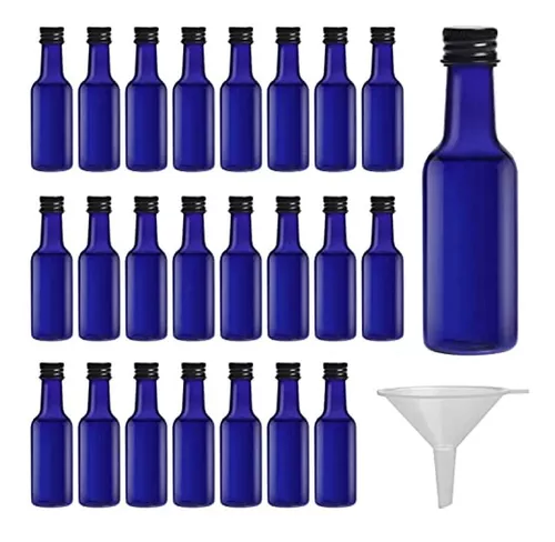 Botellas De Licor Belle Vous Mini Blue (paquete De 24) 