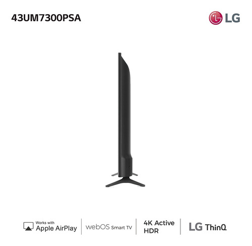 Smart Tv LG 43` Uhd 4k Led Modelo 43um7100 Wifi Netflix Amv