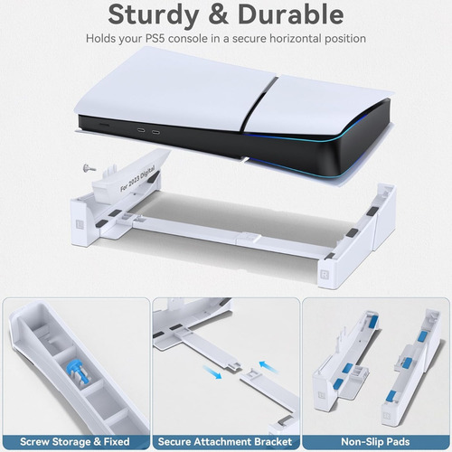 Soporte Horizontal Compatible Con Ps5 Slim/ps5 Disc Y Digita