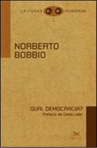 Qual Democracia?, De Bobbio, Norberto. Editora Loyola, Capa Mole Em Português