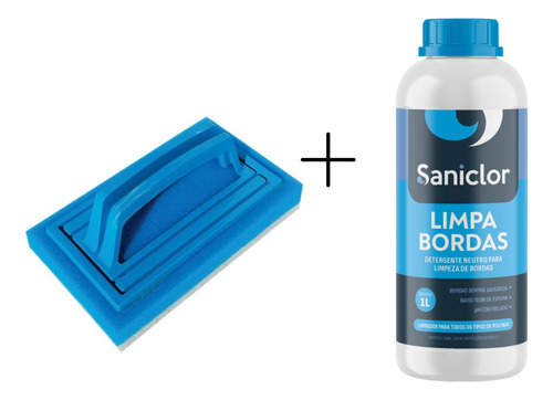 Kit Saniclor Limpa Bordas 1 Litro + Limpa Tudo Leve Manual