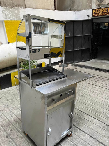 Carro A Gas Con Plancha Para Arepas Cachapas Hamburguesas