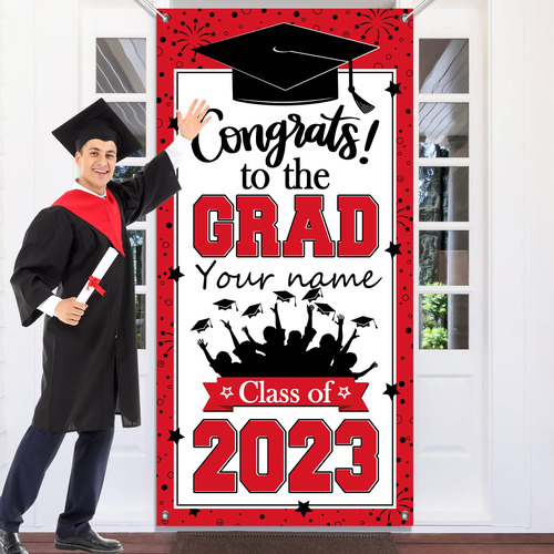 Puerta Graduacion 2023 Felicidad Grad Cubierta Colgante Para