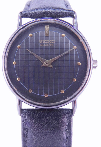 Reloj Seiko Black Quartz Original Garantía 12m Estuche Seiko