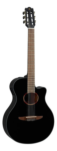 Guitarra criolla clásica Yamaha NX NTX1 para diestros black brillante