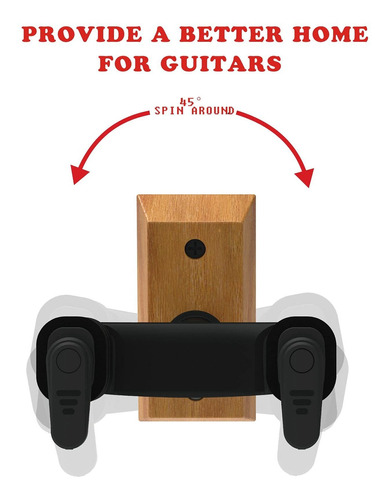 Soporte Pared Para Guitarra Automatico Colgador Base 1