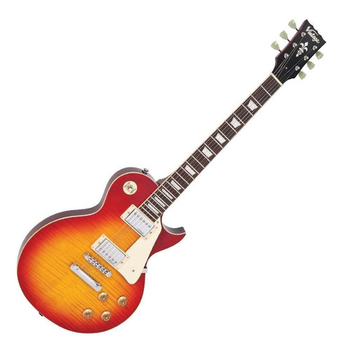 Guitarra elétrica Vintage Reissued Series V100 WOCHB de  bordo/mogno cherry sunburst com diapasão de pau-rosa