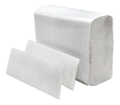 Imagen 3 de 5 de Toalla Intercalada Toallas Blanca + Q Elegante 20x24 X2500