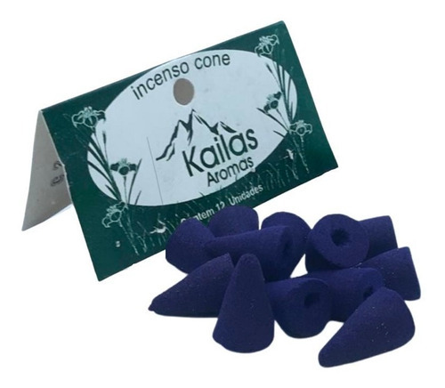 Incenso Cone Kailas Aromas - Lavanda - 12 Cones