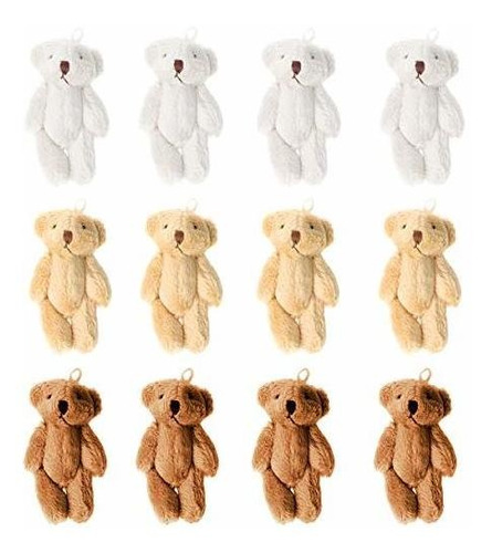 Kudes 12pcs 6cm Mini Articular Oso Peluche Peluche 55dwl