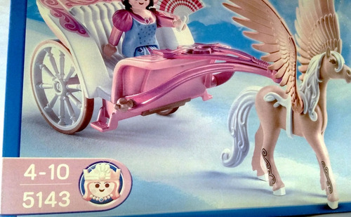 Imagen 4 de 5 de Playmobil Pegaso Con Carruaje 5143