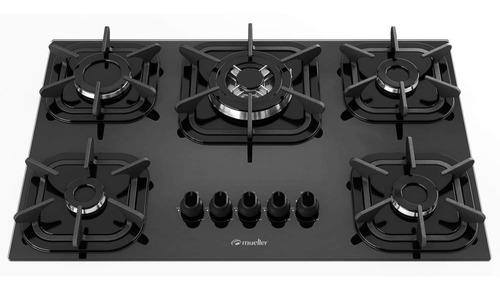 Cooktop 5 Bocas Com Queimador Tripla Chama Mueller Ia