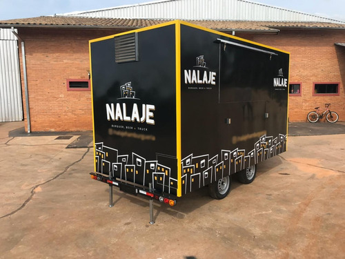 Trailer Food Truck 4m X 2m Com Freio 10x S/ Juros No Cartão
