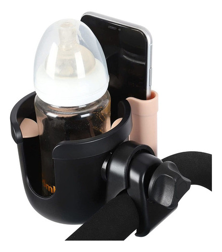Portavasos Para Cochecito Con Soporte Para Teléfono 2 En 1