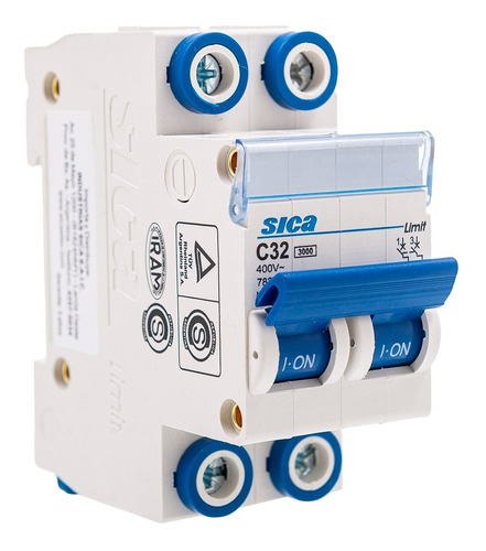 Imagen 4 de 6 de Llave Térmica Sica - Bipolar 32a - Capacidad 3000a - Iram