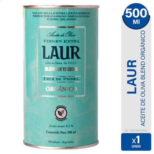 Aceite De Oliva Organico Extra Virgen Cruz De Piedra-500cc