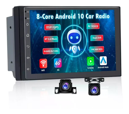 Stereo Pantalla Multimedia 7168a18 Android Gps Car Play 4g P