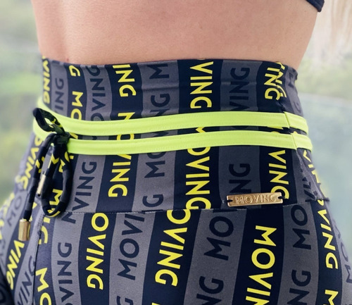 Imagem 4 de 5 de Calça Cintura Alta Com Franzido Efeito Empina Bumbum 922