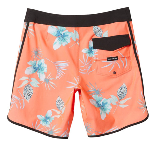 Short Quiksilver Hombre Caballero Playa Surfsilk Naranja