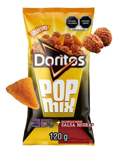 Botana Sabritas Doritos Popmix Salsa Inglesa, Chile Y Queso