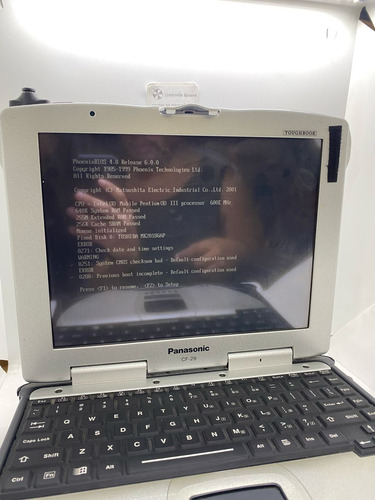 Laptop Panasonic Toughbook Cf 28 Pentium 3 Funcionando Winxp (Usado)