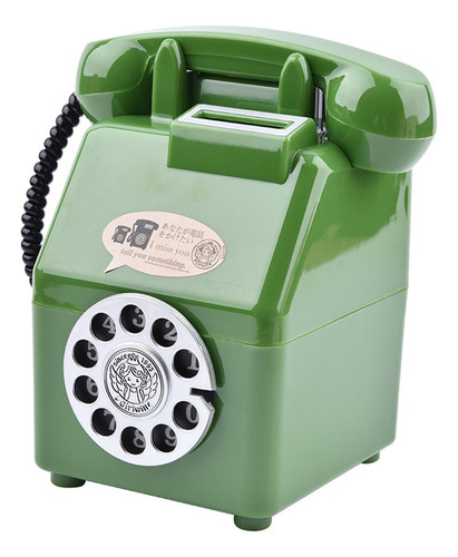 Hucha Retro Para Teléfono, Hucha, Decoración De Verde