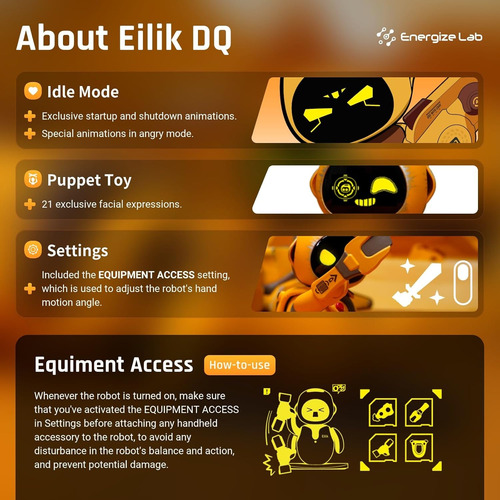 Robot Eilik Dq - Tu Acompañante De Inteligencia Emocional