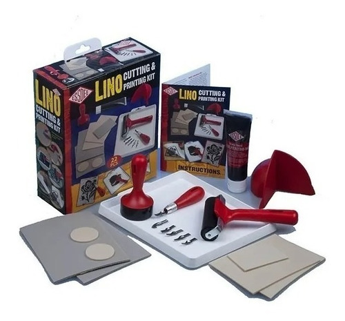 Kit Para Grabado Essdee Lino Printing Estuche Con 23 Piezas