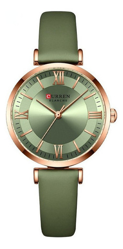 Reloj De Cuero Impermeable Curren Casual Para Mujer .