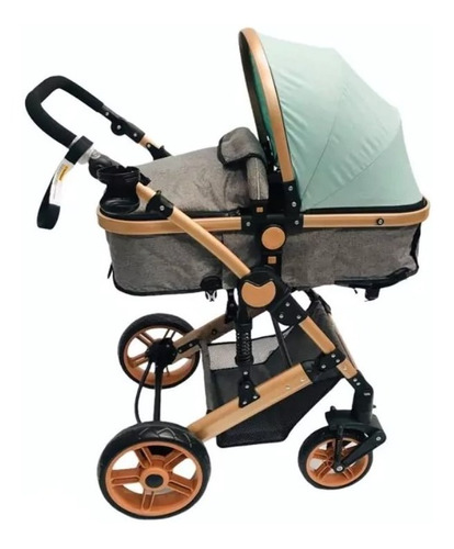 Cochecito De Bebe Linea Bronce Convertible En Cuna Y Asiento