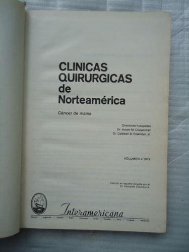 Clinicas Quirurgicas De Norteamerica - V. 4 - Cancer De Mama