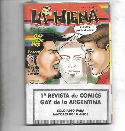 Revista La Hiena #16 Ag 2003 Comic Gay Argentino Invasion